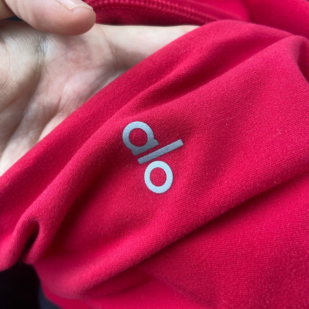 ALO Yoga red Leggings Stretch - Picture 4 of 6